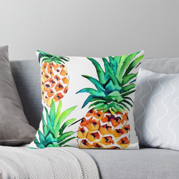 Item preview, Watercolor Pineapples Pattern designed and sold by theWeppen.
