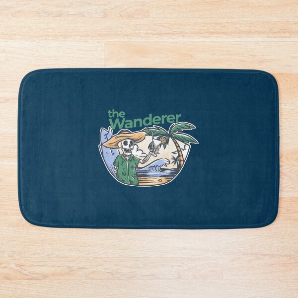 Item preview, The Wanderer, Surf beach travel skeleton vintage beach life   designed and sold by Beneskydic.