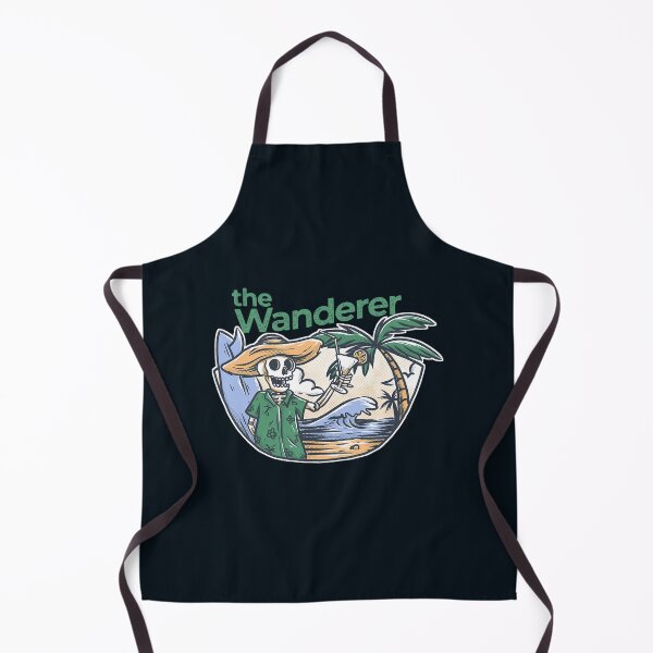 Item preview, The Wanderer, Surf beach travel skeleton vintage beach life   designed and sold by Beneskydic.