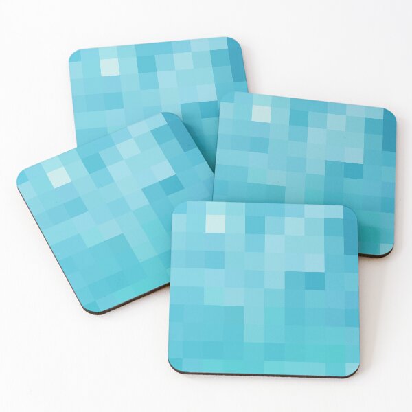 Item preview, Ocean Colors Abstract Squares Pattern Coastal Style Décor 3 of 4 designed and sold by Beachy.