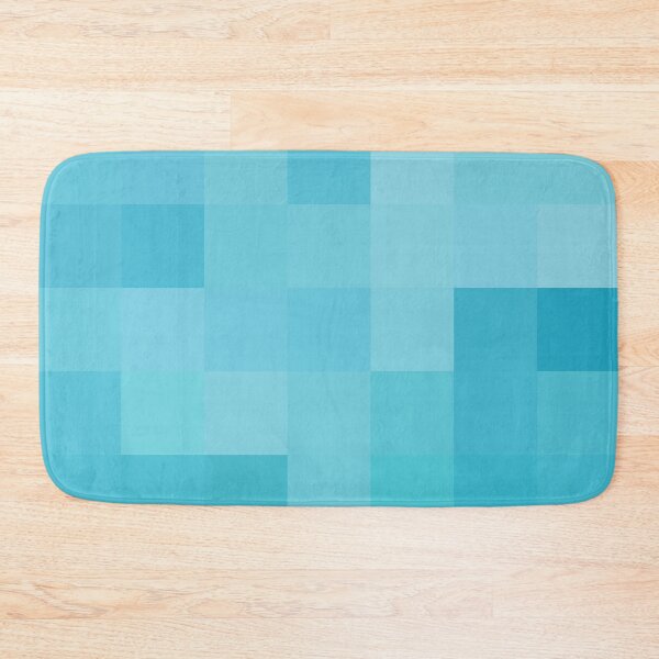 Item preview, Ocean Colors Abstract Squares Pattern Coastal Style Décor 3 of 4 designed and sold by Beachy.