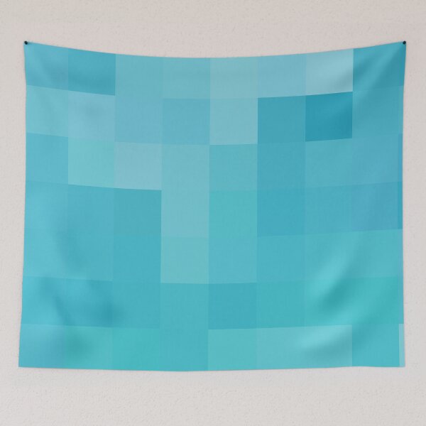 Item preview, Ocean Colors Abstract Squares Pattern Coastal Style Décor 3 of 4 designed and sold by Beachy.