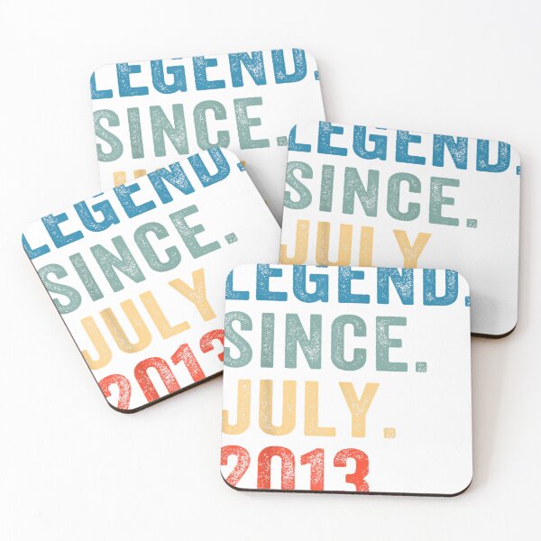 Item preview, Legend Since July 2013 10th Birthday Kids Gift 10 Years Old T-Shirt designed and sold by maaljabali.