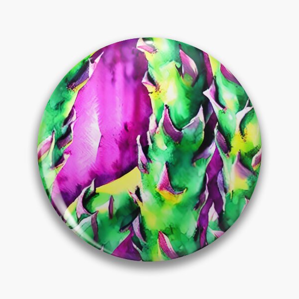 Item preview, Abstract Watercolor Dragon Fruits Pattern designed and sold by theWeppen.