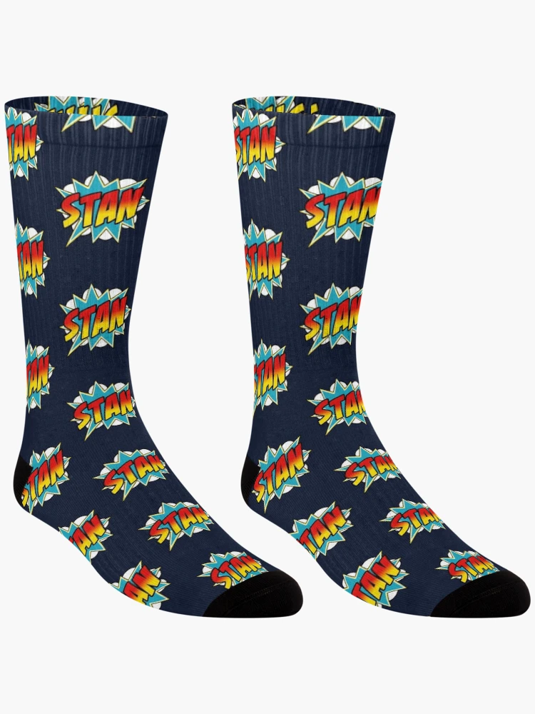 Thumbnail 3 von 5, Socken, Stan Name Comic Book Superhero designt und verkauft von Rixta82.