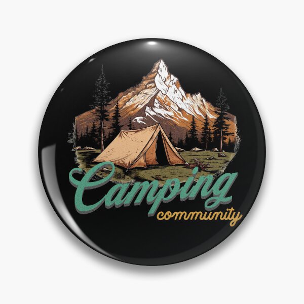 Item preview, Mountain-View Tent: Camping Community Emblem designed and sold by Zandalus.