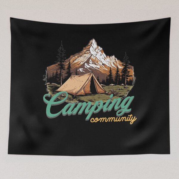 Item preview, Mountain-View Tent: Camping Community Emblem designed and sold by Zandalus.