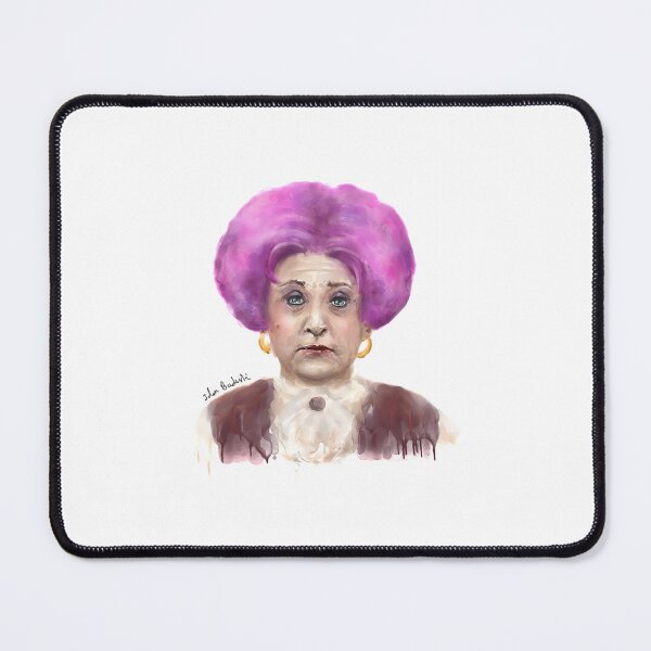 Item preview, Funny Looking Old Lady with Crazy Pink Wig designed and sold by an-yahair.