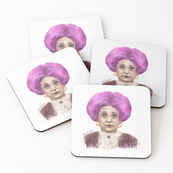 Item preview, Funny Looking Old Lady with Crazy Pink Wig designed and sold by an-yahair.