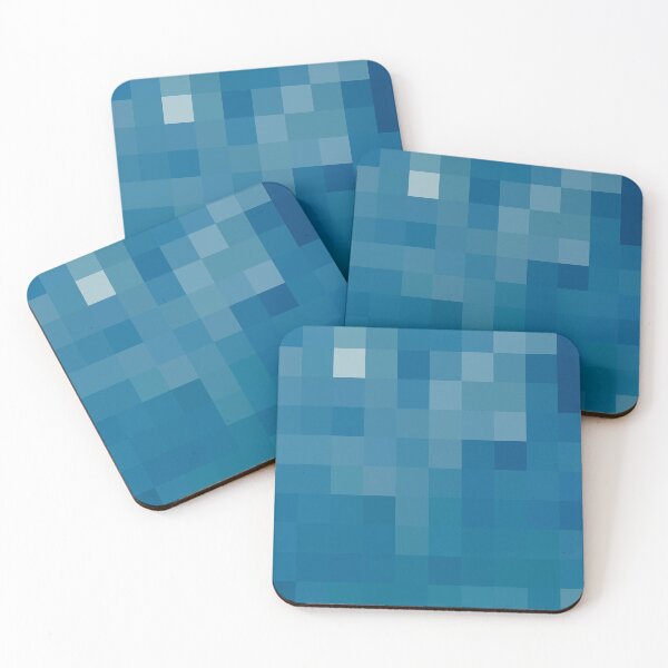 Item preview, Ocean Colors Abstract Squares Pattern Coastal Style Décor 4 of 4 designed and sold by Beachy.