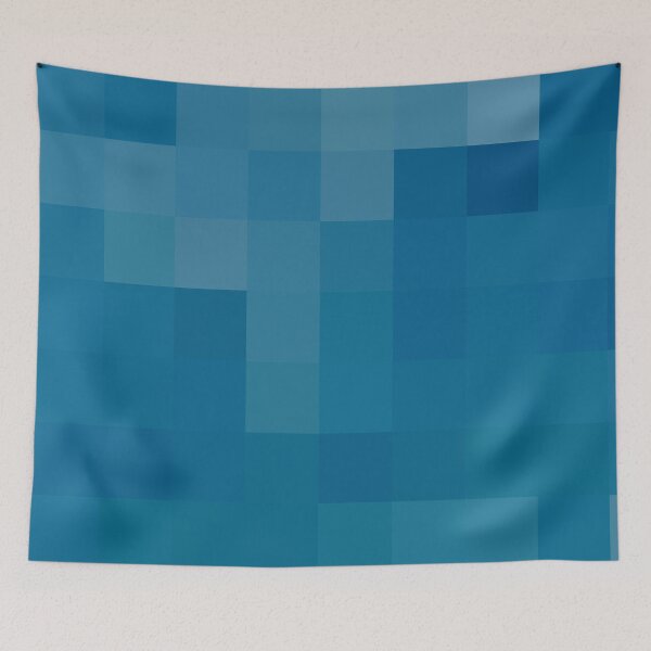 Item preview, Ocean Colors Abstract Squares Pattern Coastal Style Décor 4 of 4 designed and sold by Beachy.
