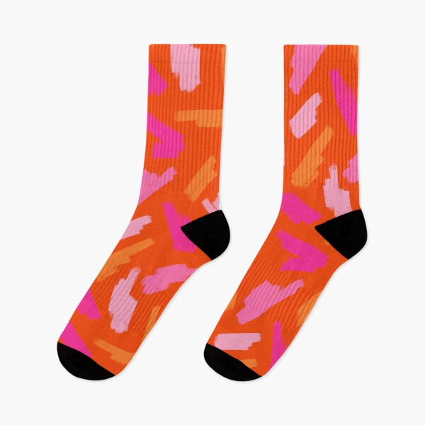 Item preview, Abstract, Orange and Pink, Scribble Print  designed and sold by OneThreeSix.