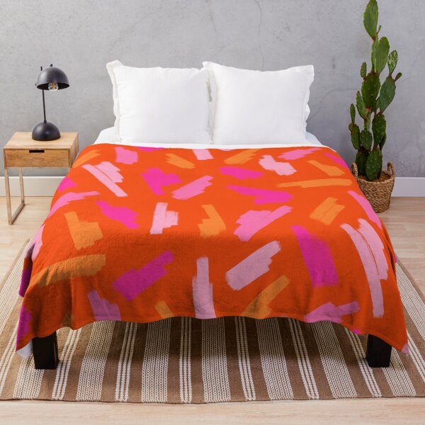Item preview, Abstract, Orange and Pink, Scribble Print designed and sold by OneThreeSix.