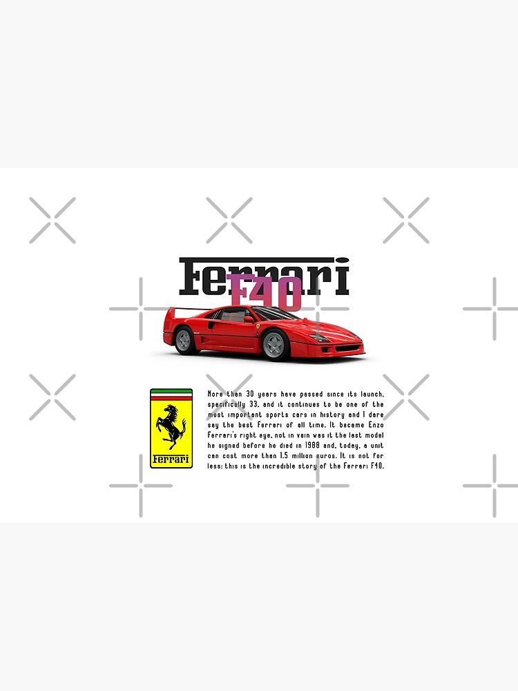 Ferrari F40 - YourFriendlyCarGuy Poster by FriendlyCarGuy