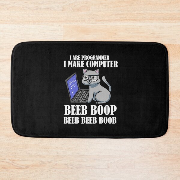 Item preview, I Are Programmer I Make Computer Beep Boop Cat designed and sold by Pubi.