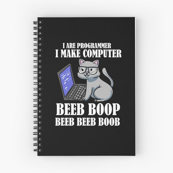 Item preview, I Are Programmer I Make Computer Beep Boop Cat designed and sold by Pubi.