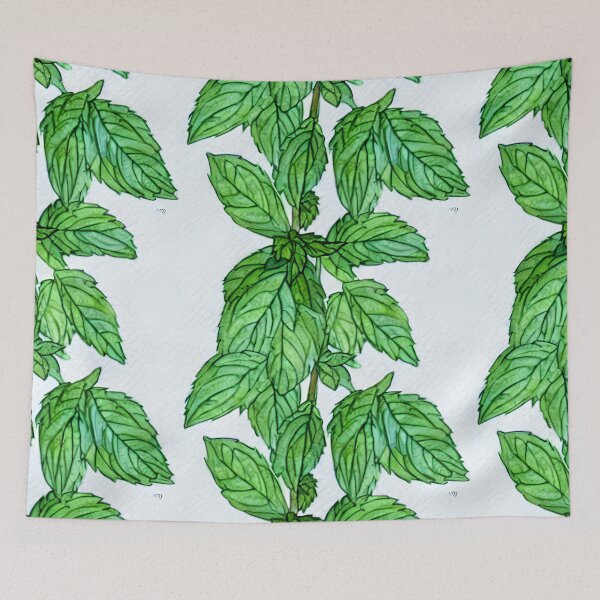 Item preview, Watercolor Spearmint Pattern designed and sold by theWeppen.