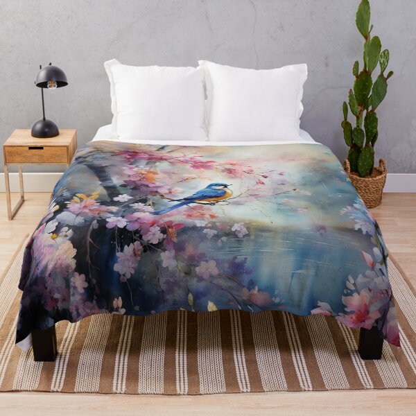 Item preview, River cascades and birds 4 designed and sold by Red Witch Art.