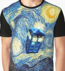 Flying Magic Phone Box Graphic T-Shirt