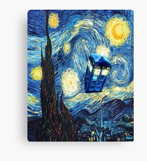 Flying Magic Phone Box Canvas Print