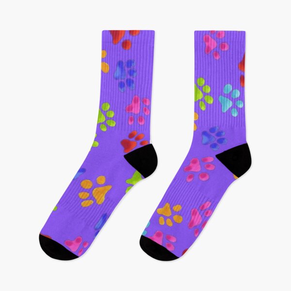 Item preview, Paw Prints Colorful Purple designed and sold by Profitrip.
