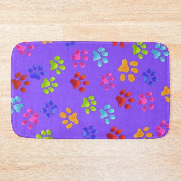 Item preview, Paw Prints Colorful Purple designed and sold by Profitrip.