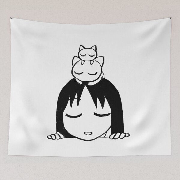 Item preview, I draw sleepy osaka with sleeping neco coneco on her head / funny azumanga daioh manga designed and sold by RansRoom.