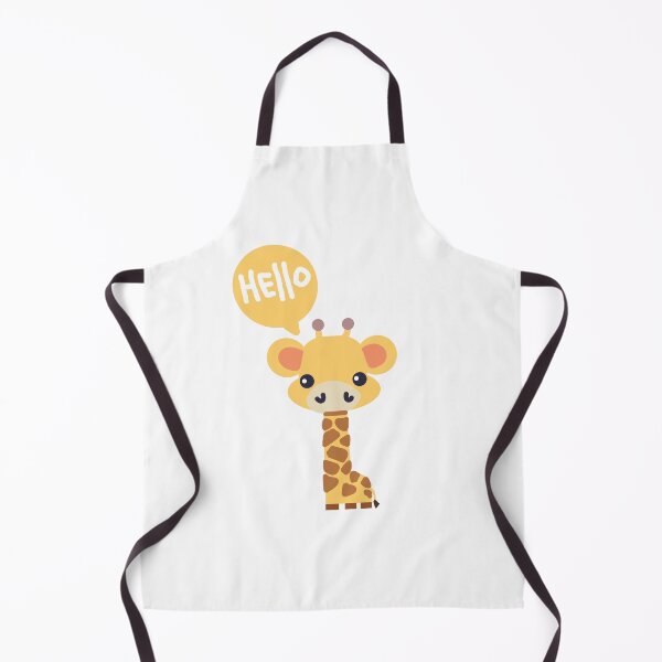 Item preview, cute giraffe 1 hello designed and sold by HarshBrown.