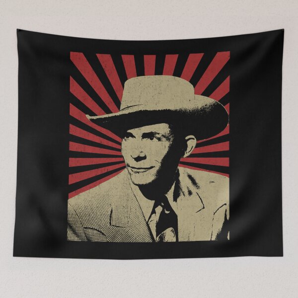 Item preview, Hánk Wílliáms Vintage Style Design Fan Art Design designed and sold by JourneyClothi.