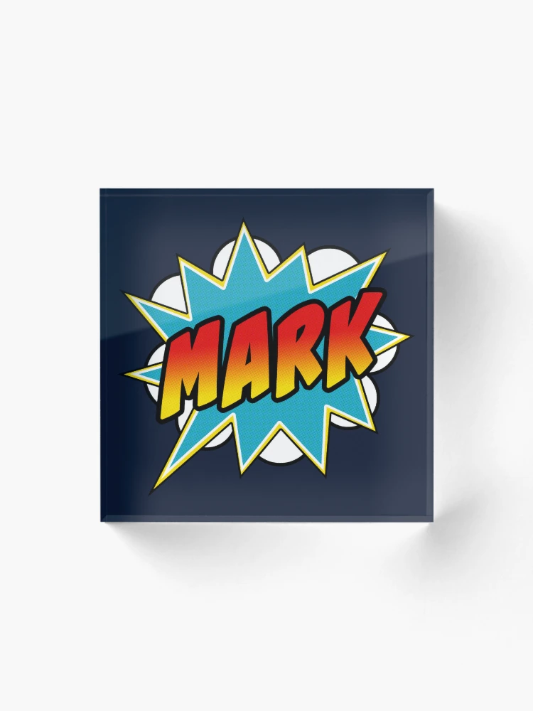 Thumbnail 1 von 5, Acrylblock, Mark Name Comic Book Superhero designt und verkauft von Rixta82.