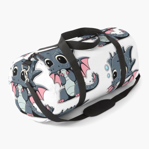Item preview, Frightened Baby Dragon with Mask - Cute Cartoon Sticker designed and sold by PaintbrushPlace.