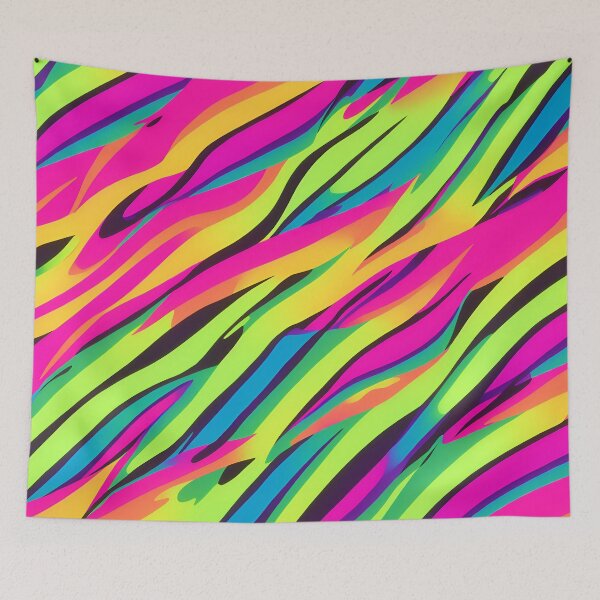 Item preview, Vibrant Neon Zebra Pattern designed and sold by LeonAndrewRazon.