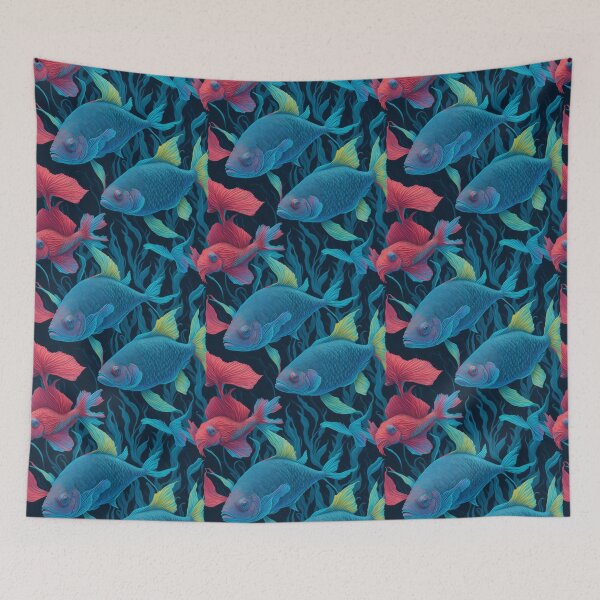 Item preview, colorful Fish Pattern designed and sold by kiyaansh16.