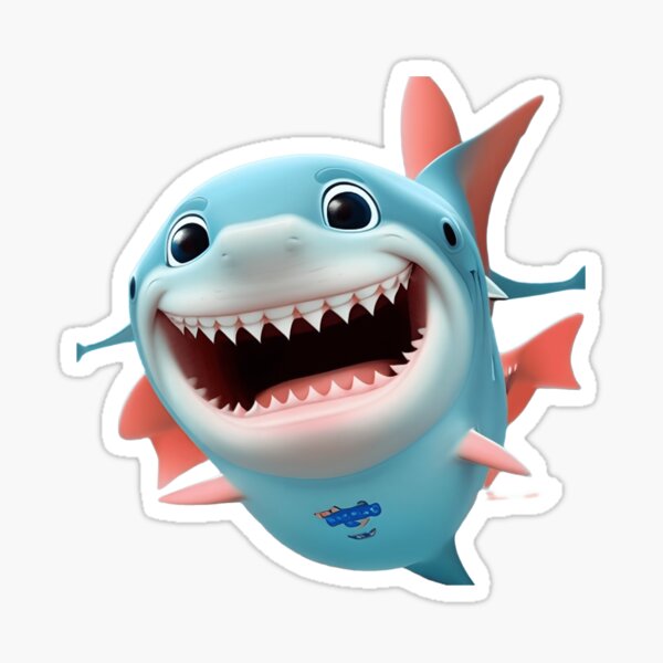 Cute Baby Shark  Sticker for Sale by CortexCreations