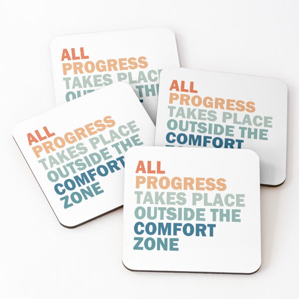 Item preview, all progress takes place outside the comfort zone - Self improvement  designed and sold by Sara-Design2.