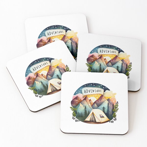 Item preview, Summer Camp Adventure Watercolor Design designed and sold by FrescoDesign.