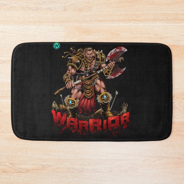 Item preview, Vintage Horror Funny Double Axe Holding Muscular Warrior designed and sold by woormle.