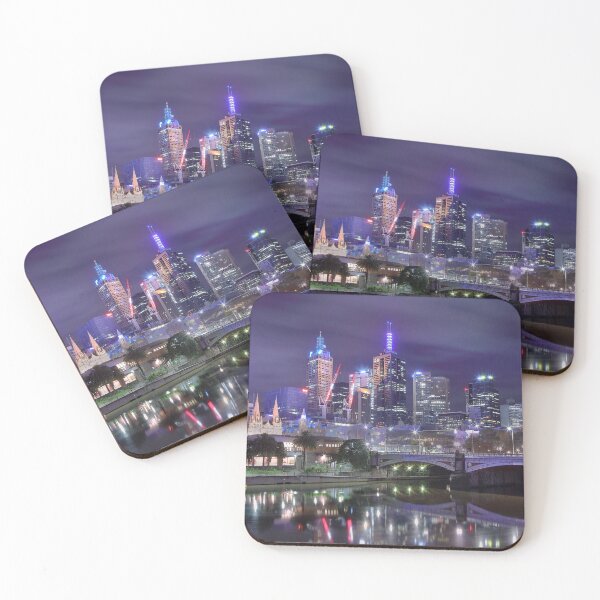 Item preview, Melbourne CBD at Southbank by Night designed and sold by Pontian69.