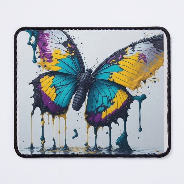 Item preview, Colorful Butterfly Splash Art Painting Design Print designed and sold by randomtdesigns.