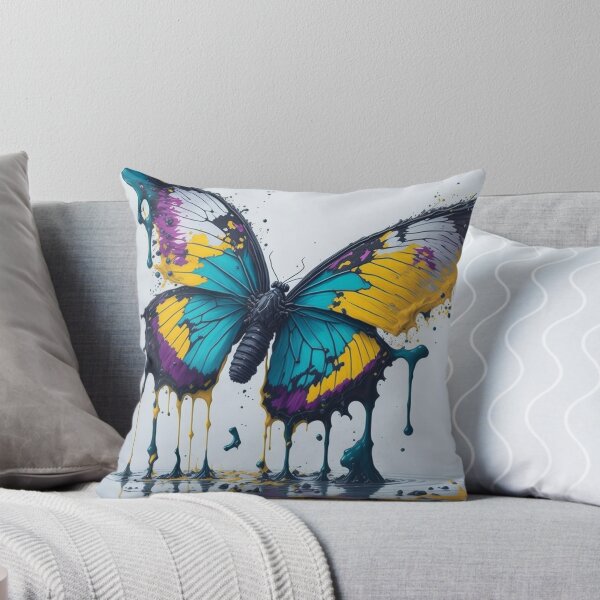 Item preview,  Colorful Butterfly Splash Art Painting Design Print designed and sold by randomtdesigns.
