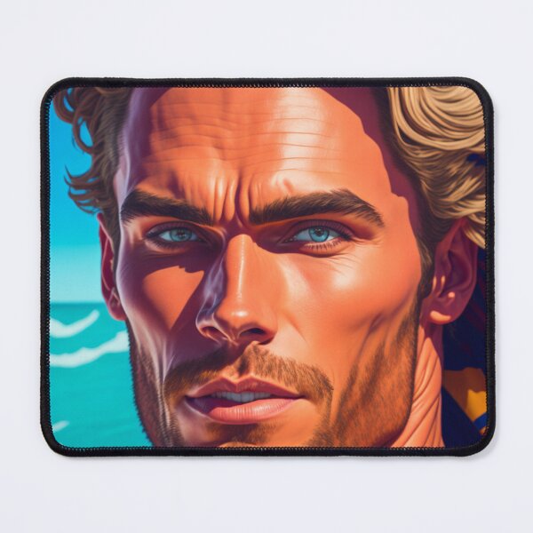 Item preview, Portrait of handsome surfer designed and sold by likbatonboot.