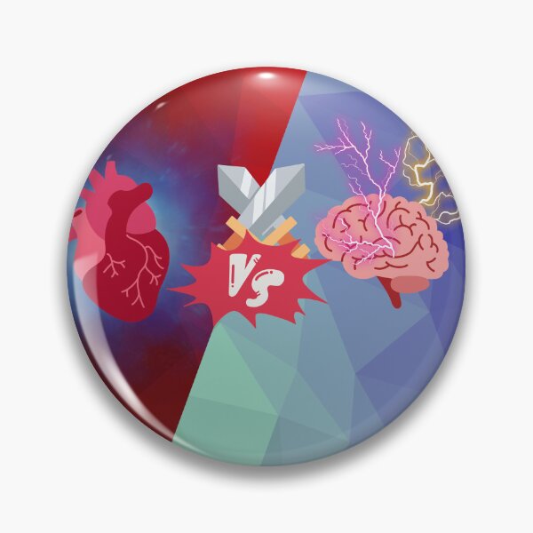 Item preview, Brain vs heart designed and sold by FluffynFurious.