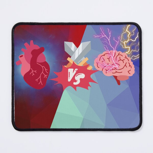 Item preview, Brain vs heart designed and sold by FluffynFurious.