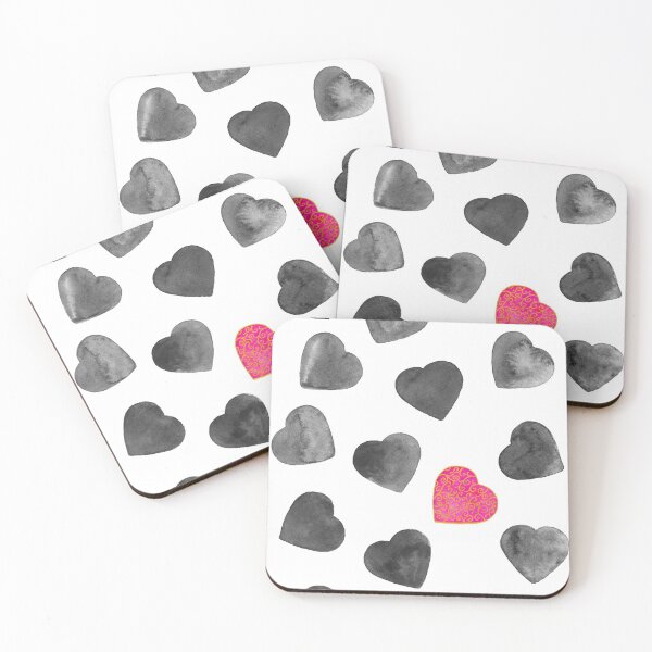 Item preview, One heart in a million - black and pink palette designed and sold by Home Cyn Home.