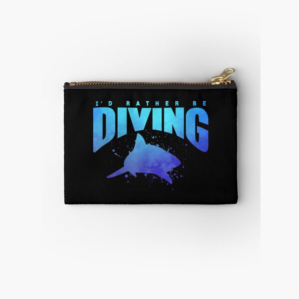Item preview, I'd RAHER BE DIVING Shark Beach Lover Snorkel Scuba Diver  designed and sold by BriceOrtega.