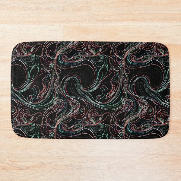 Item preview, abstract waves lines abstract red green colorful designed and sold by Time4Space.