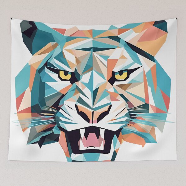 Item preview, Colorful Roaring Tiger  designed and sold by RPMedia.