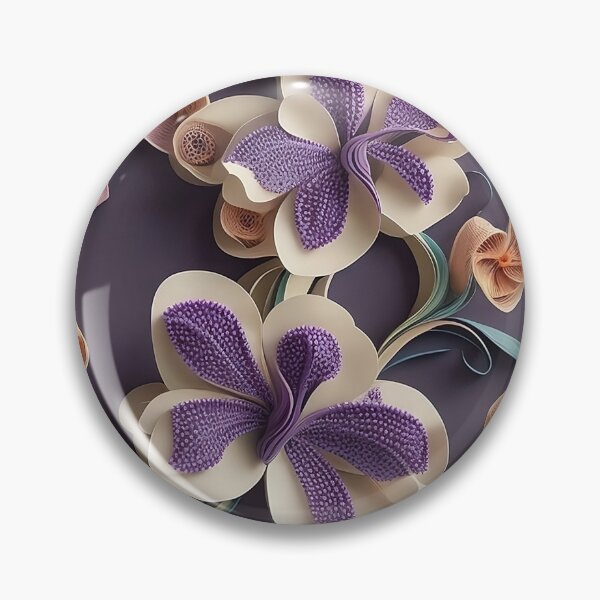 Artikelvorschau, Papierkunst-Orchideenmuster entworfen und verkauft von GracefulGems.