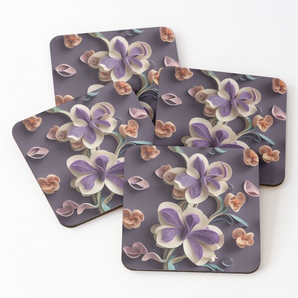 Item preview, Paper art Orchid pattern designed and sold by GracefulGems.