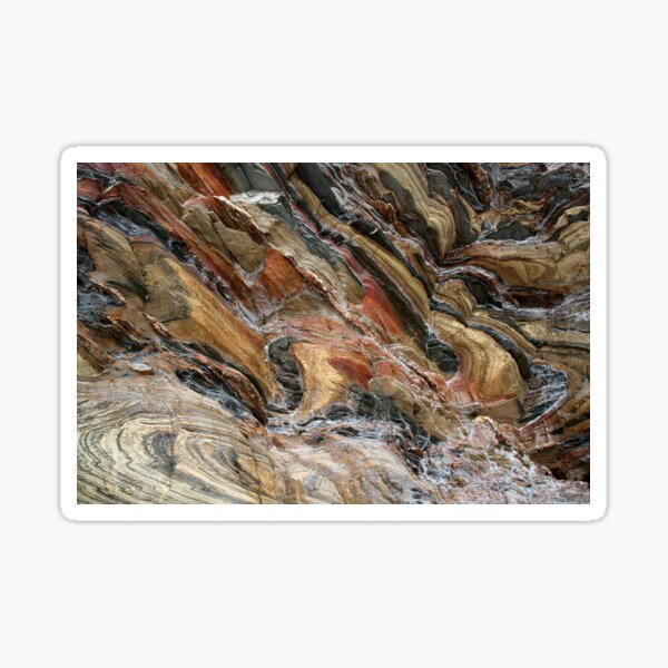 Rock swirls in nature Sticker